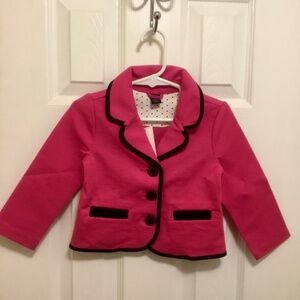 NWT Gap Baby knit blazer coat, fuchsia pink size 18-24 months